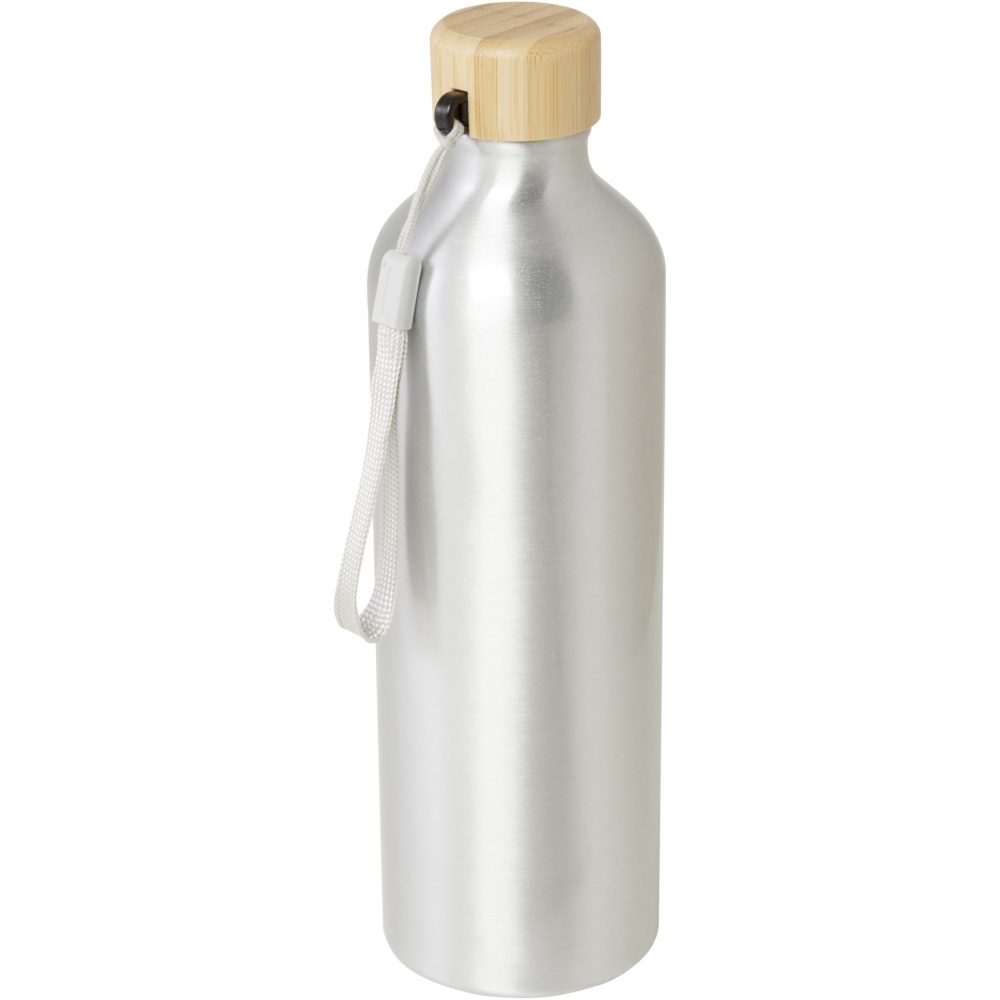 Logo trade advertising product photo of: Malpeza 770 ml RCS certified recycled aluminium water bottle