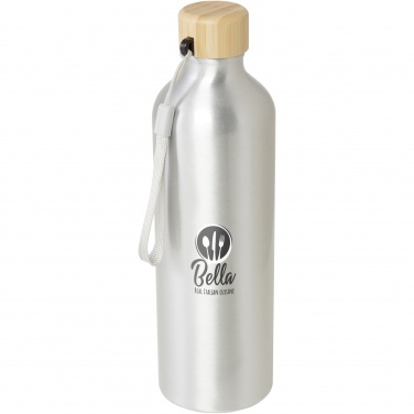 Logo trade corporate gifts image of: Malpeza 770 ml RCS certified recycled aluminium water bottle