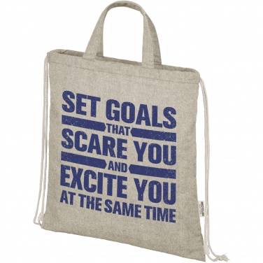 Logo trade promotional merchandise image of: Pheebs 150 g/m² Aware™ drawstring bag