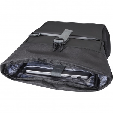 Logotrade promotional gift picture of: Aqua 15" GRS recycled water resistant roll-top bike bag 20L