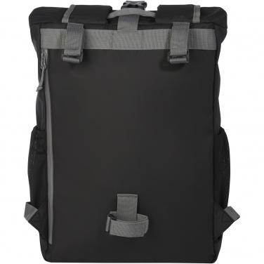 Logotrade advertising product image of: Aqua 15" GRS recycled water resistant roll-top bike bag 20L
