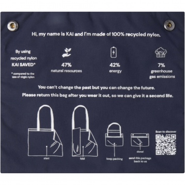 Logotrade promotional giveaway picture of: Kai GRS recycled circular tote bag