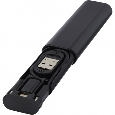 Logo trade promotional giveaways image of: Whiz recycled plastic modular charging cable 