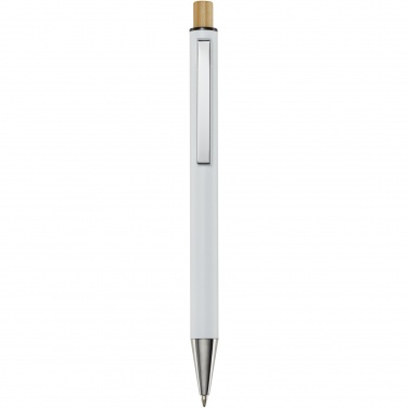 Logo trade promotional giveaways picture of: Cyrus recycled aluminium ballpoint pen (blue ink)