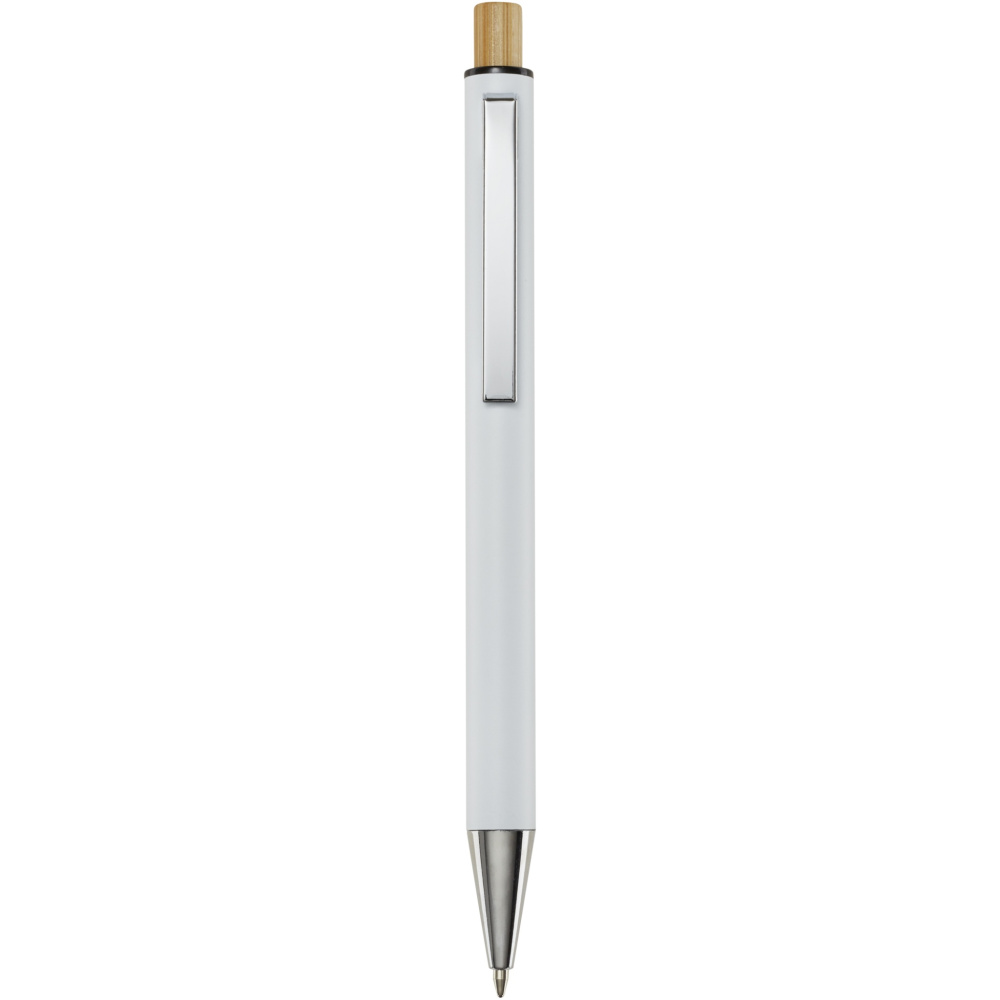 Logotrade promotional product picture of: Cyrus recycled aluminium ballpoint pen (black ink)