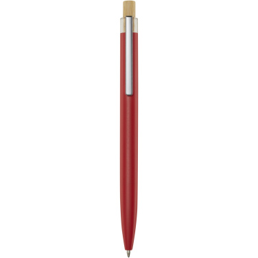Logo trade promotional items image of: Nooshin recycled aluminium ballpoint pen (black ink)