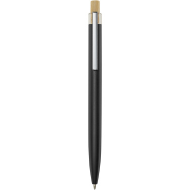 Logo trade promotional items picture of: Nooshin recycled aluminium ballpoint pen (black ink)