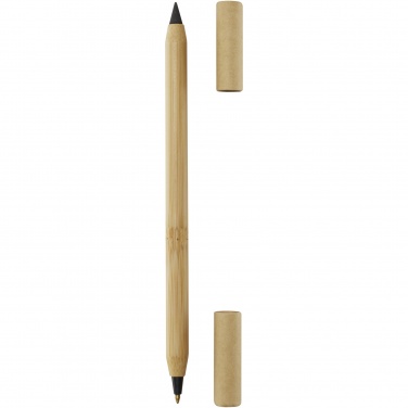 Logo trade promotional merchandise picture of: Samambu bamboo duo pen