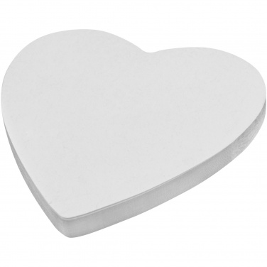 Logotrade promotional merchandise image of: Sticky-Mate® heart-shaped recycled sticky notes