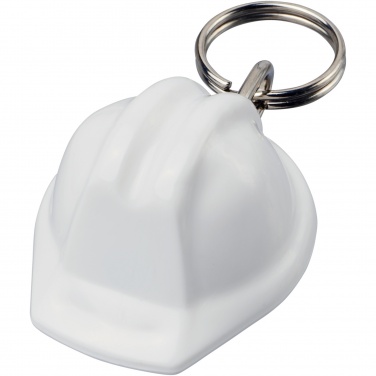 Logo trade promotional item photo of: Kolt hard hat-shaped recycled keychain