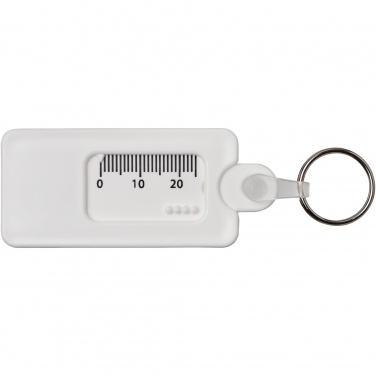 Logo trade corporate gift photo of: Kym recycled tyre tread check keychain