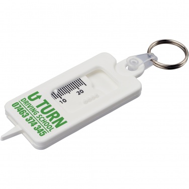 Logotrade business gifts photo of: Kym recycled tyre tread check keychain