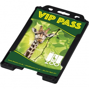Logo trade corporate gifts image of: Pierre recycled plastic card holder 
