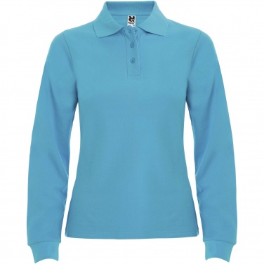 Logo trade corporate gifts image of: Estrella long sleeve women's polo