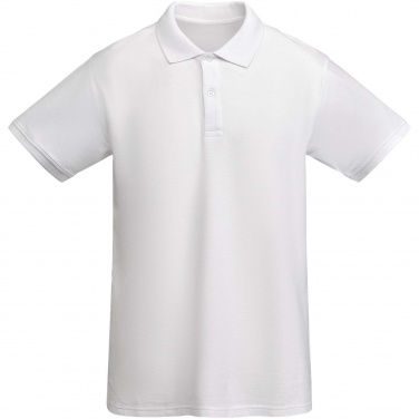 Logo trade promotional giveaways picture of: Prince short sleeve men's polo