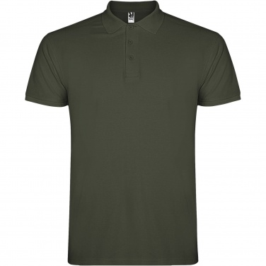 Logo trade promotional giveaways image of: Star short sleeve men's polo
