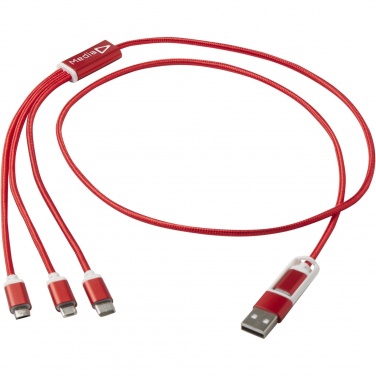 Logotrade promotional products photo of: Versatile 5-1 recycled aluminium charging cable