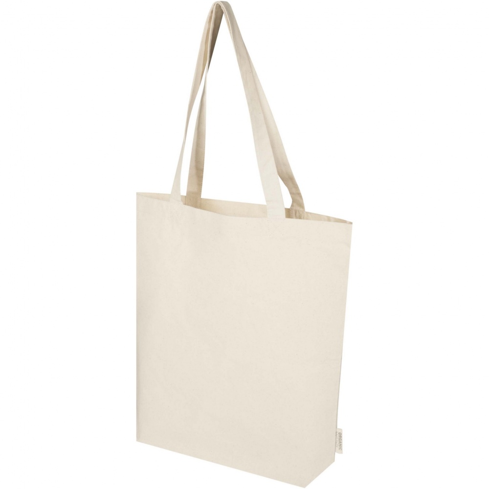 Logotrade promotional gifts photo of: Orissa 180 g/m² organic wide bottom tote bag 11L