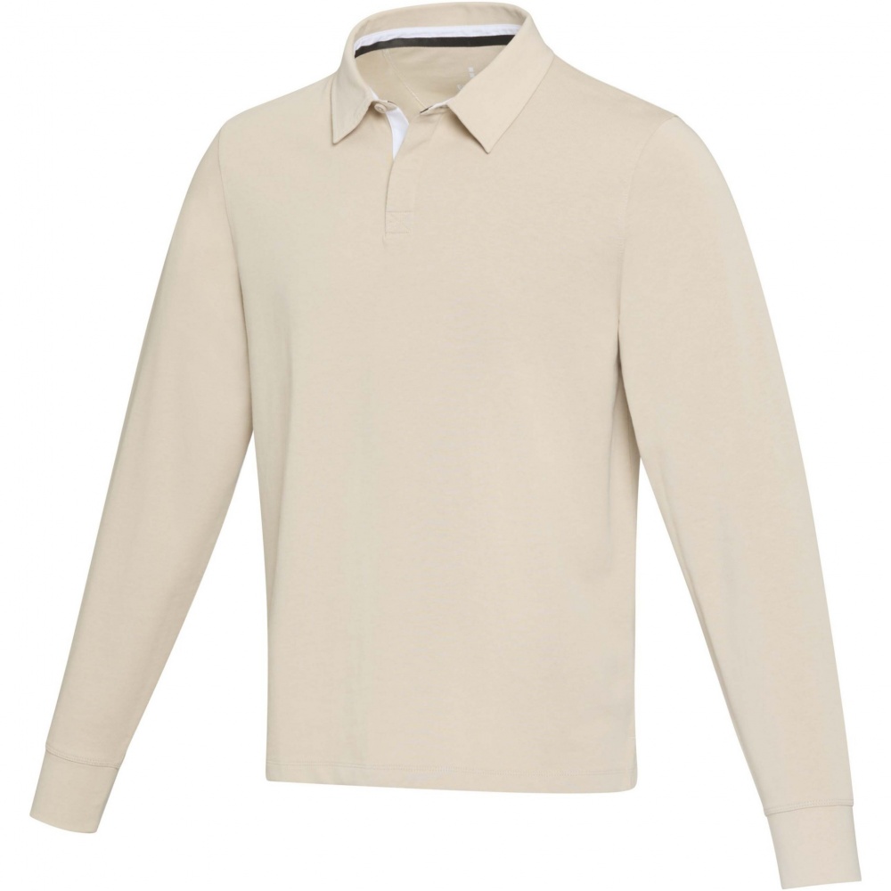 Logotrade promotional giveaways photo of: Clyde unisex organic rugby polo sweatshirt