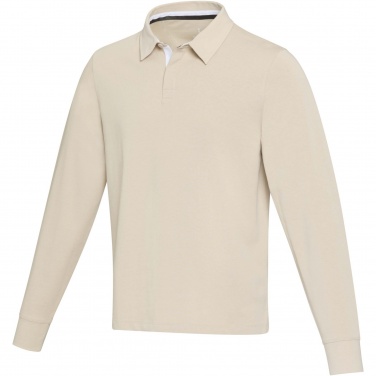 Logo trade business gift photo of: Clyde unisex organic rugby polo sweatshirt