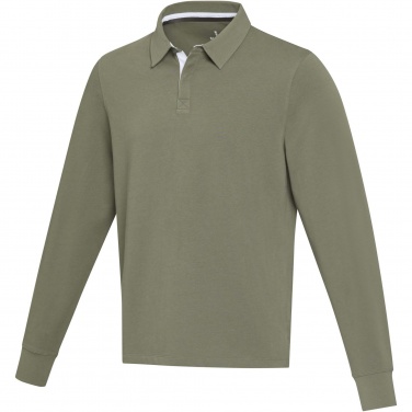 Logotrade promotional product picture of: Clyde unisex organic rugby polo sweatshirt
