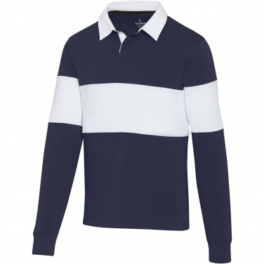 Logo trade advertising product photo of: Clyde unisex organic rugby polo sweatshirt