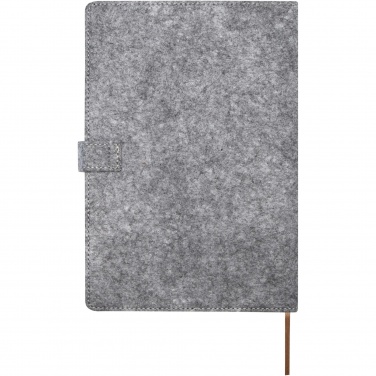 Logotrade promotional merchandise picture of: Viviana A5 recycled felt and cork notebook