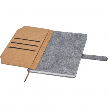 Logotrade business gifts photo of: Viviana A5 recycled felt and cork notebook