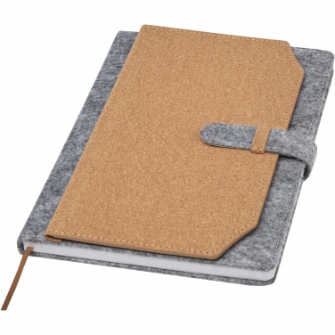 Logotrade advertising product picture of: Viviana A5 recycled felt and cork notebook