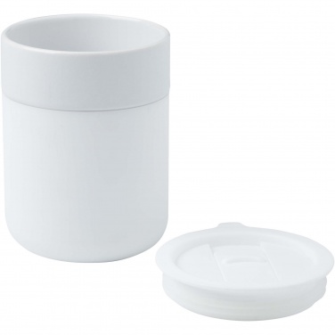 Logotrade corporate gift picture of: Java 330 ml ceramic tumbler with silicone wrap and plastic lid