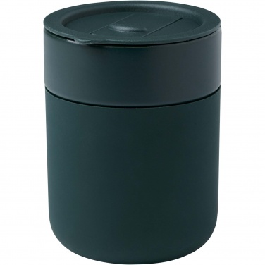 Logo trade advertising products image of: Java 330 ml ceramic tumbler with silicone wrap and plastic lid