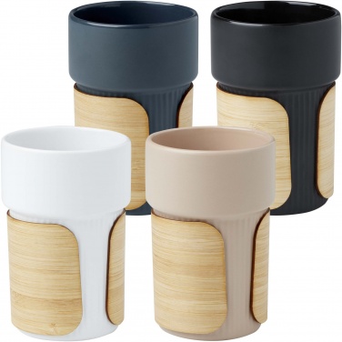 Logotrade corporate gift image of: Tumbler Fika 340 ml with bamboo sleeve