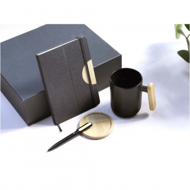 Logo trade advertising products picture of: Laura A5 hard cover notebook and ballpoint pen gift set