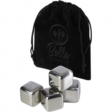 Logo trade business gifts image of: Froz stainless steel ice cubes set