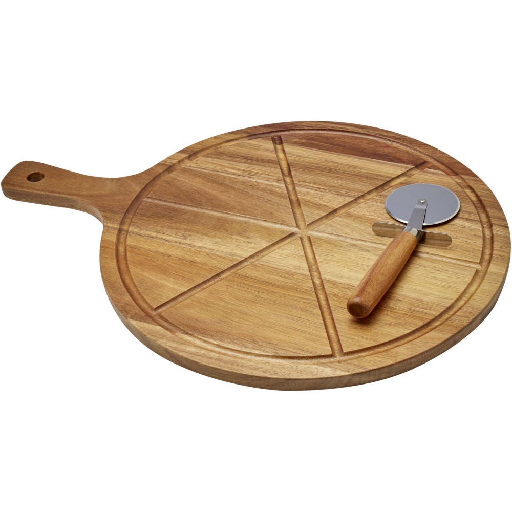 Logo trade business gifts image of: Timberito pizza set
