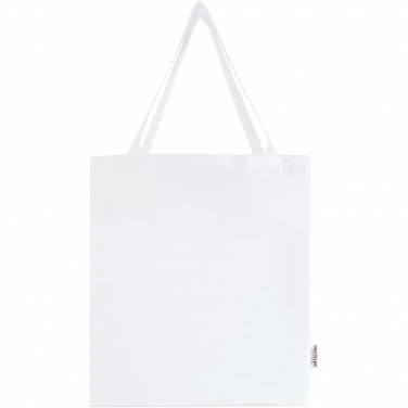 Logotrade promotional product picture of: Madras 140 g/m² GRS recycled cotton gusset tote bag