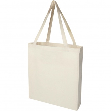 Logotrade advertising product image of: Madras 140 g/m² GRS recycled cotton gusset tote bag
