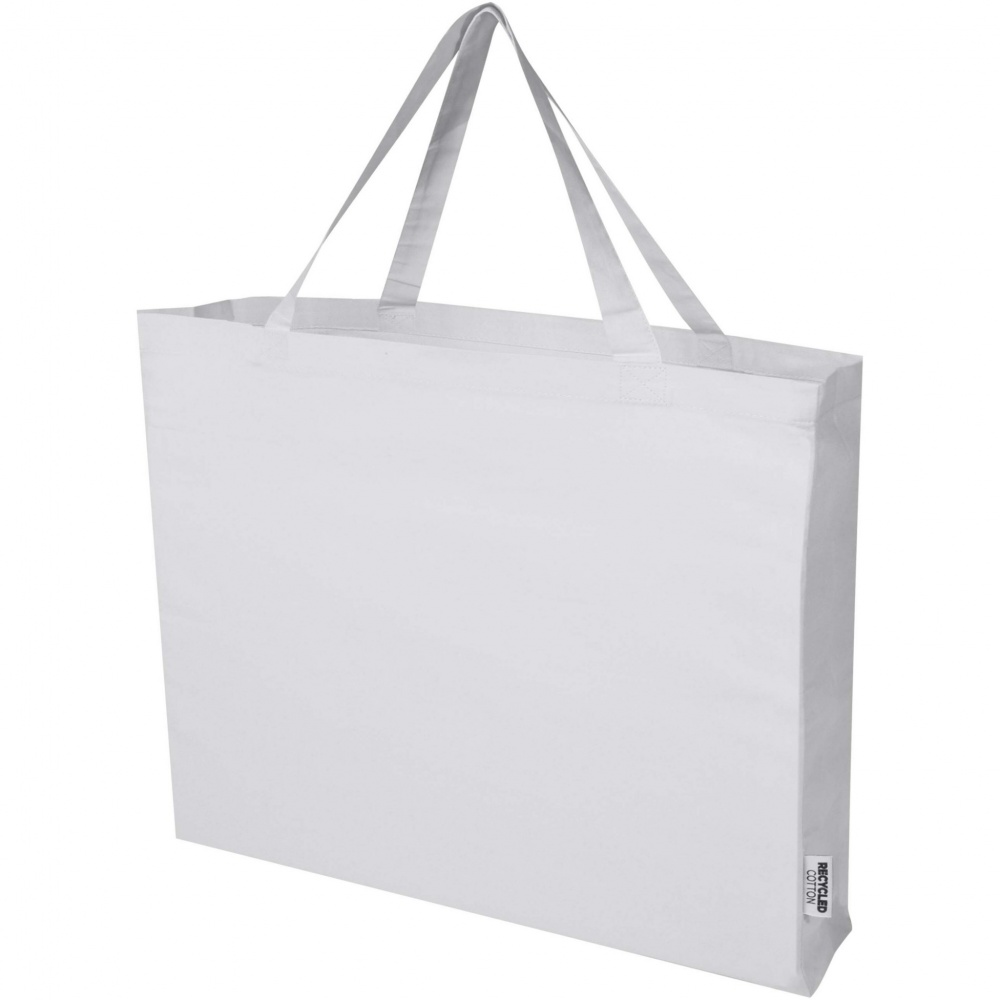 Logotrade promotional giveaway image of: Odessa 220 g/m² GRS recycled cotton large tote bag