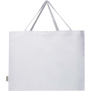 Logo trade promotional merchandise photo of: Odessa 220 g/m² GRS recycled cotton large tote bag