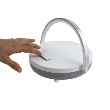 Logotrade promotional merchandise picture of: Prixton 4-in-1 10W Bluetooth® speaker with LED light and wireless charging base