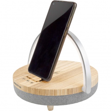 Logotrade promotional products photo of: Prixton 4-in-1 10W Bluetooth® speaker with LED light and wireless charging base