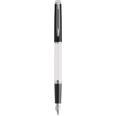 Logo trade business gift photo of: Hemisphere colour blocking fountain pen with palladium trim
