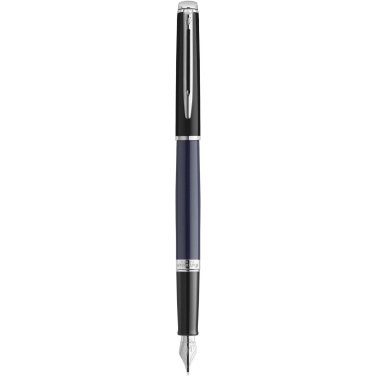 Logo trade promotional gifts picture of: Hemisphere colour blocking fountain pen with palladium trim
