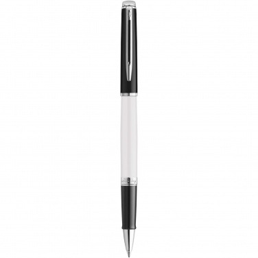 Logo trade promotional gifts image of: Hemisphere colour blocking rollerball pen with palladium trim
