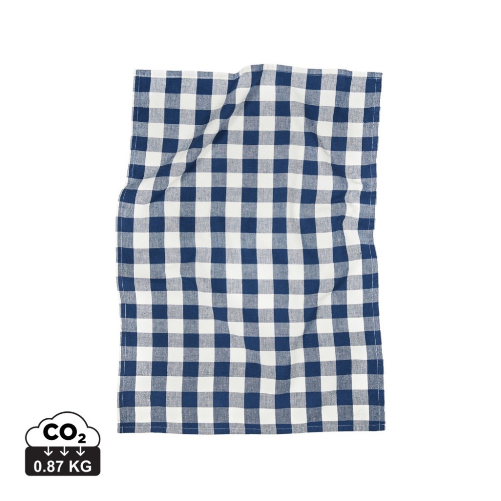 Logo trade promotional giveaways image of: VINGA Clare linen blend kitchen towel