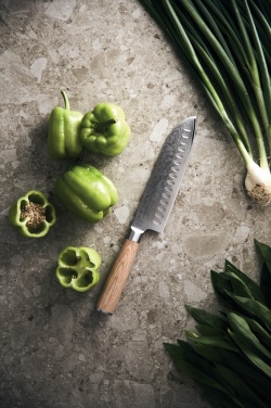 Logo trade promotional giveaways picture of: VINGA Hattasan Damascus Santoku knife
