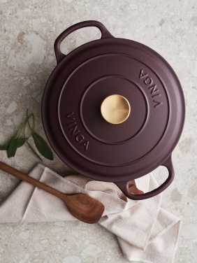 Logo trade promotional merchandise photo of: VINGA Monte enameled cast iron pot 5.5L