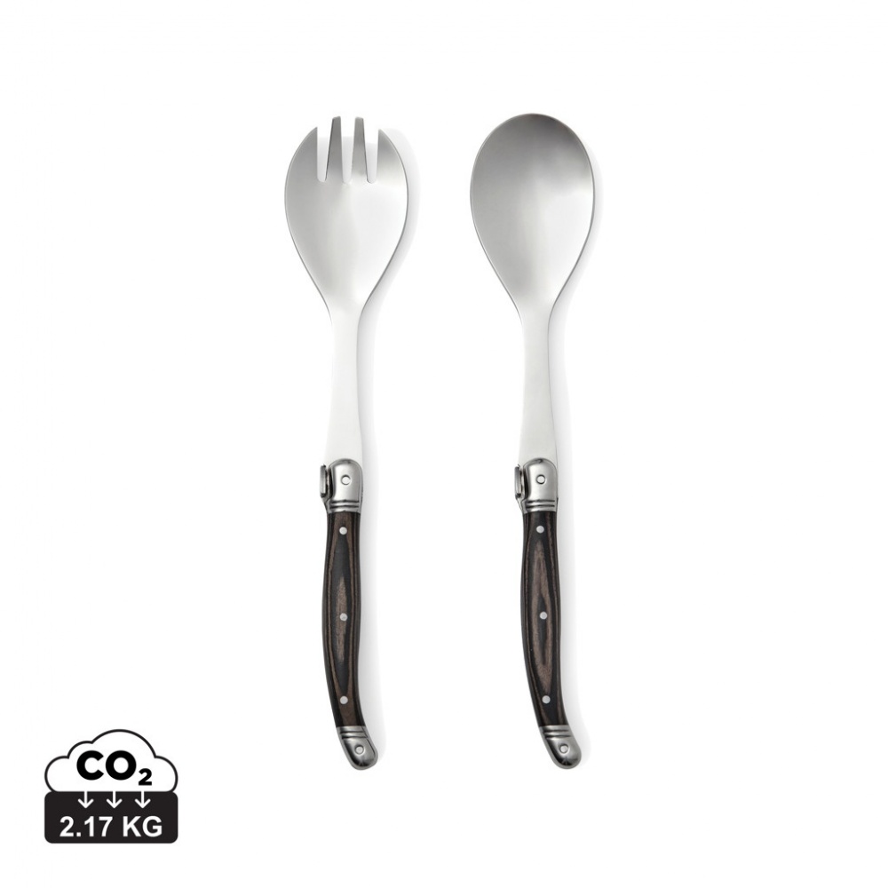 Logo trade promotional giveaways image of: VINGA Gigaro serving cutlery