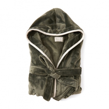 Logo trade promotional merchandise image of: VINGA Louis luxury plush RPET robe size L-XL