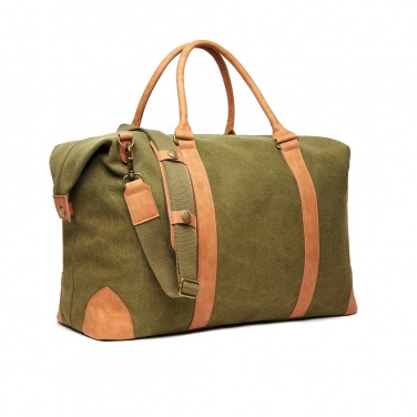 Logotrade promotional gift image of: VINGA Bosler RCS recycled canvas weekend bag